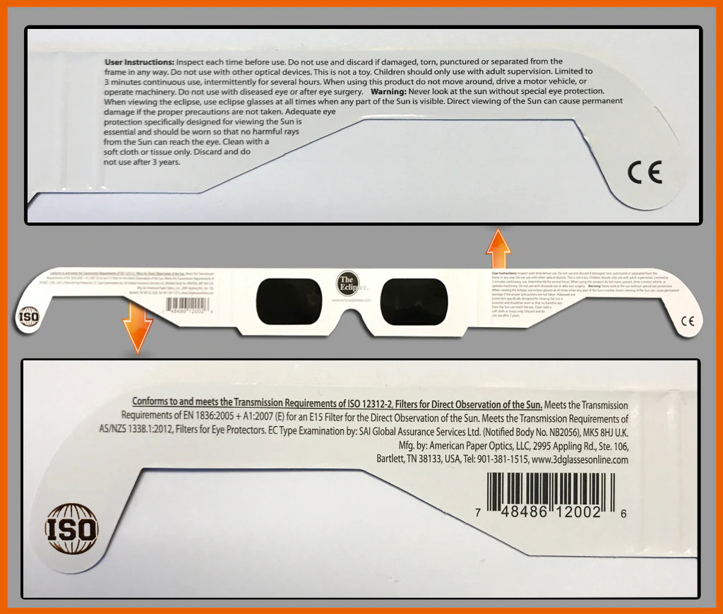 Eclipse Glasses – Event Pack (100 Glasses)